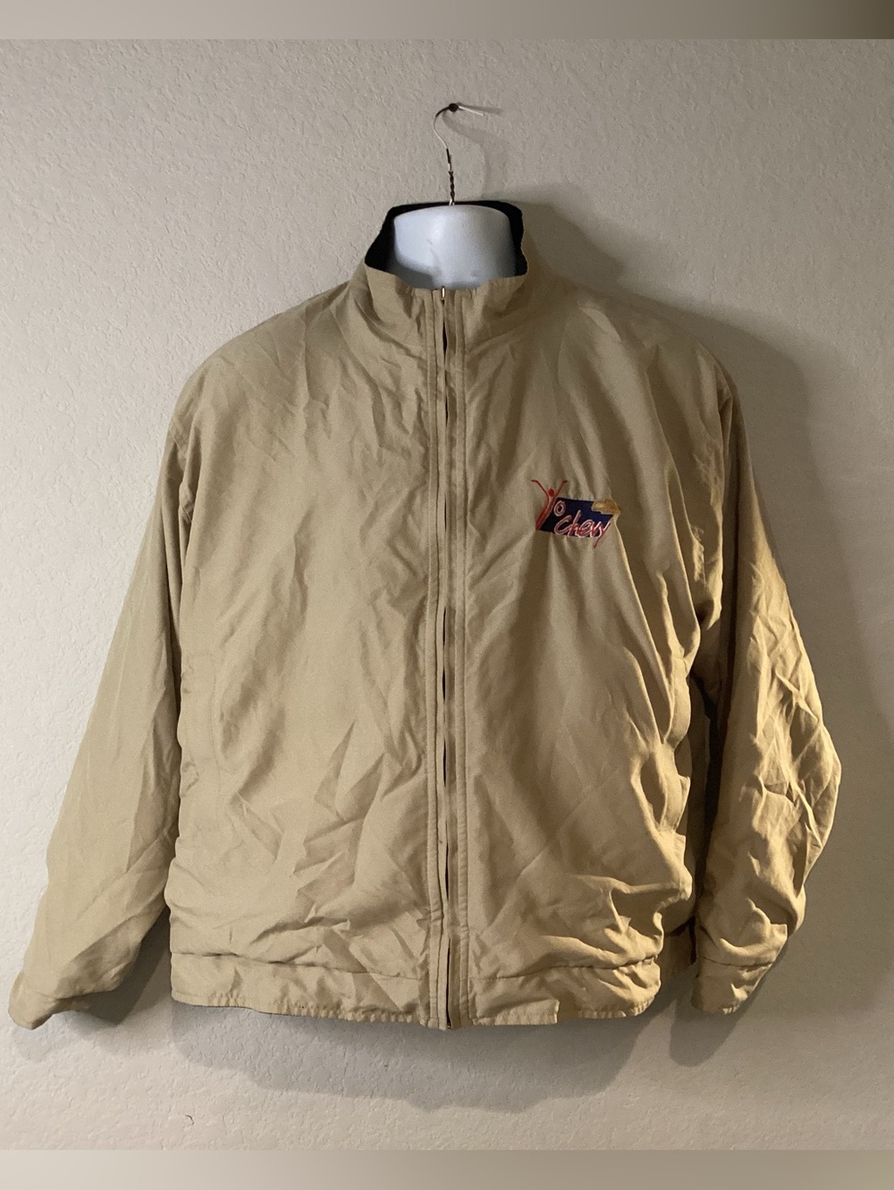 Chevrolet Beige Zip-Front Lightweight Jacket
